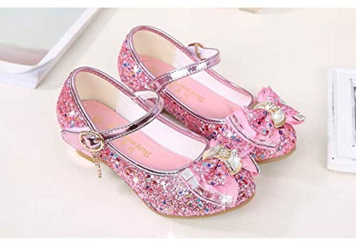 Sparkle shoes with low heels for little girls